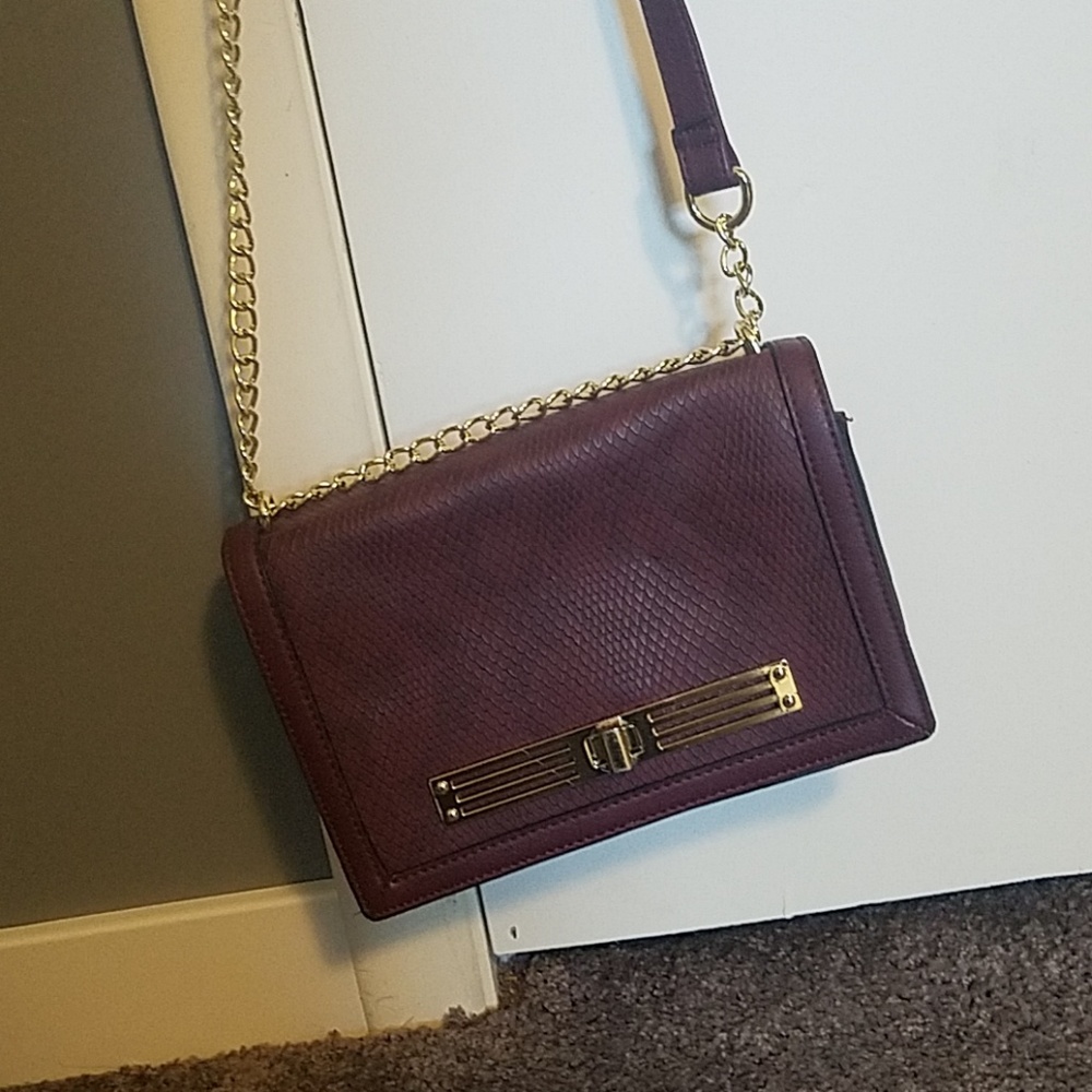 Faux alligator skin purse